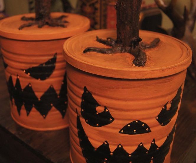 Halloween Coffee Can Luminaries! 