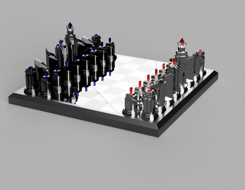Monolithic Chess Board