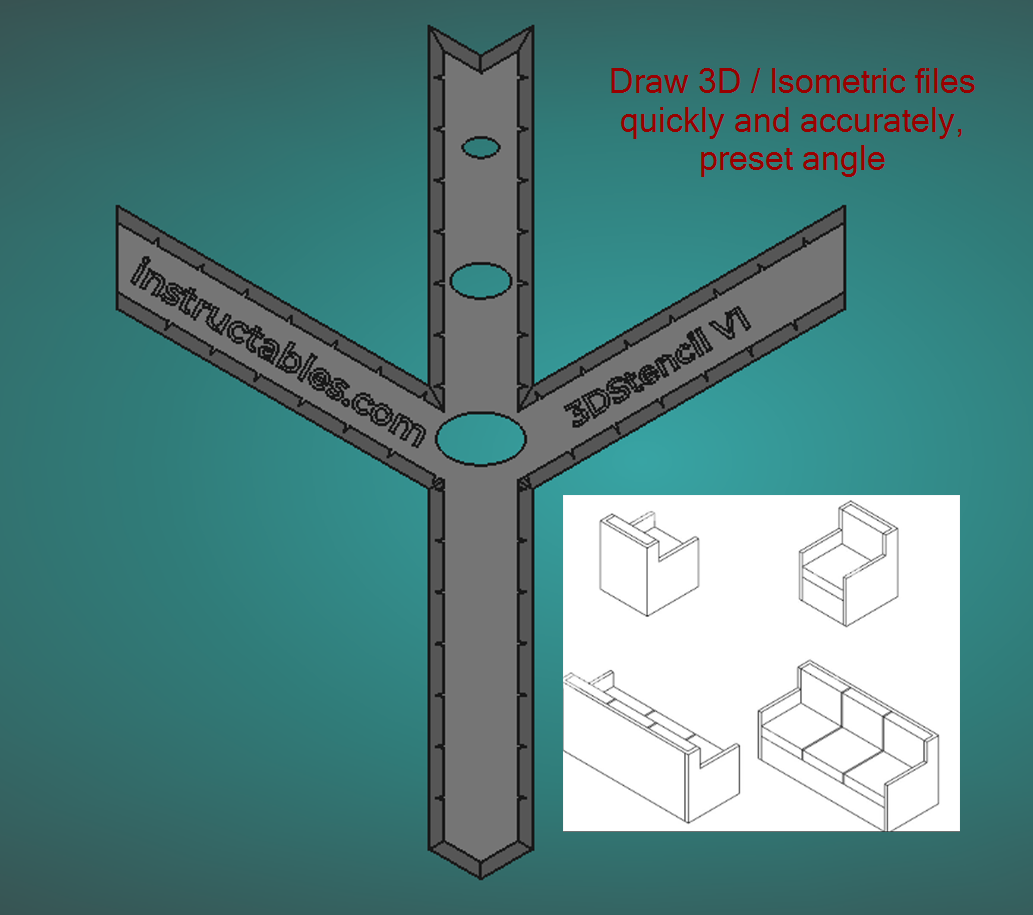 Product Isometric Drawing Stencil