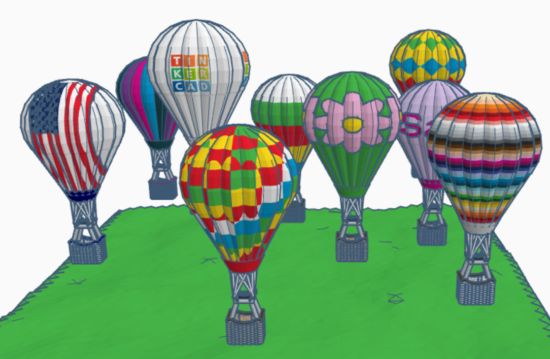 Creating a Hot Air Ballon Using Tinkercad