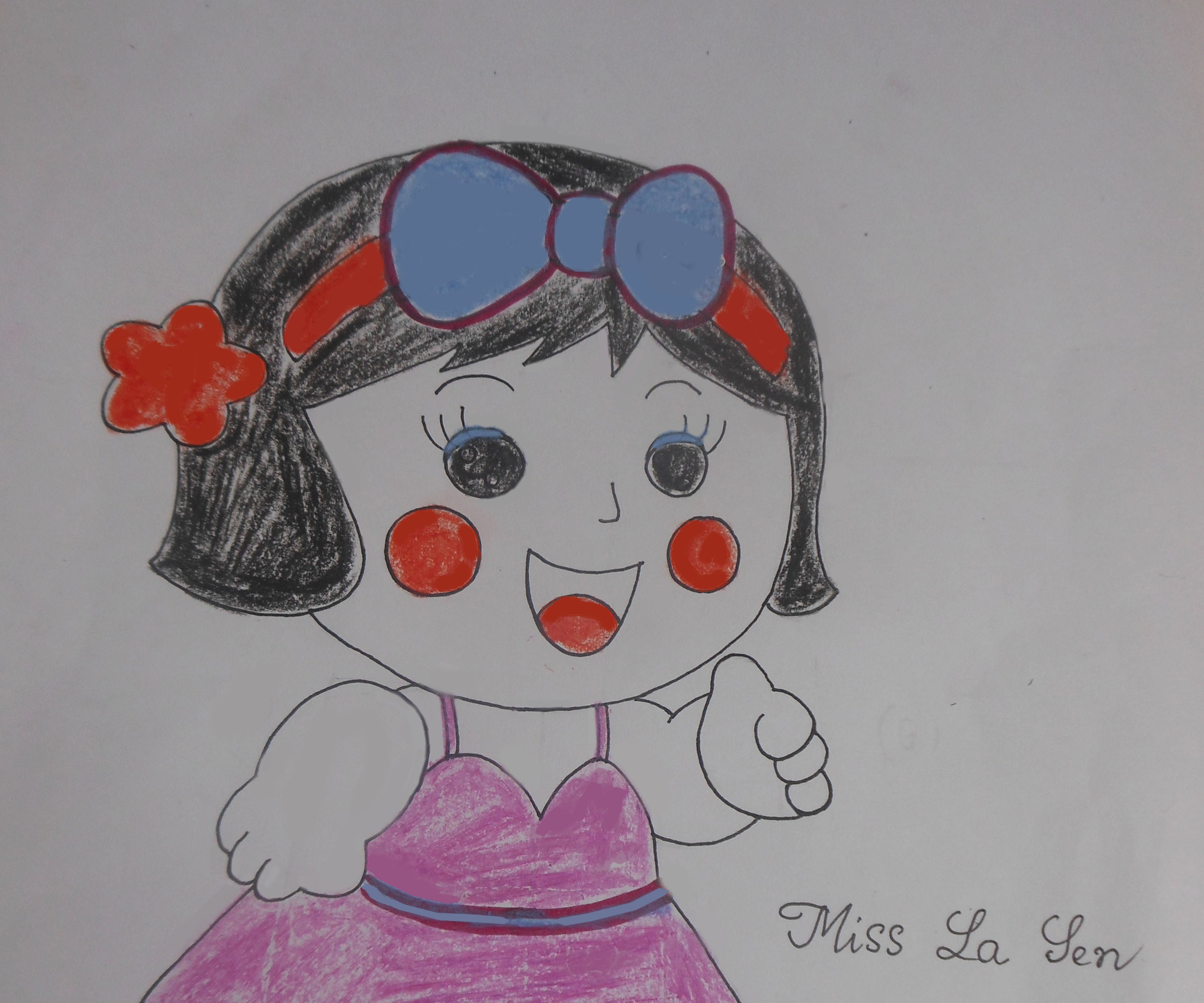 Draw Miss La Sen