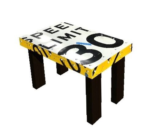 Street Sign Bench