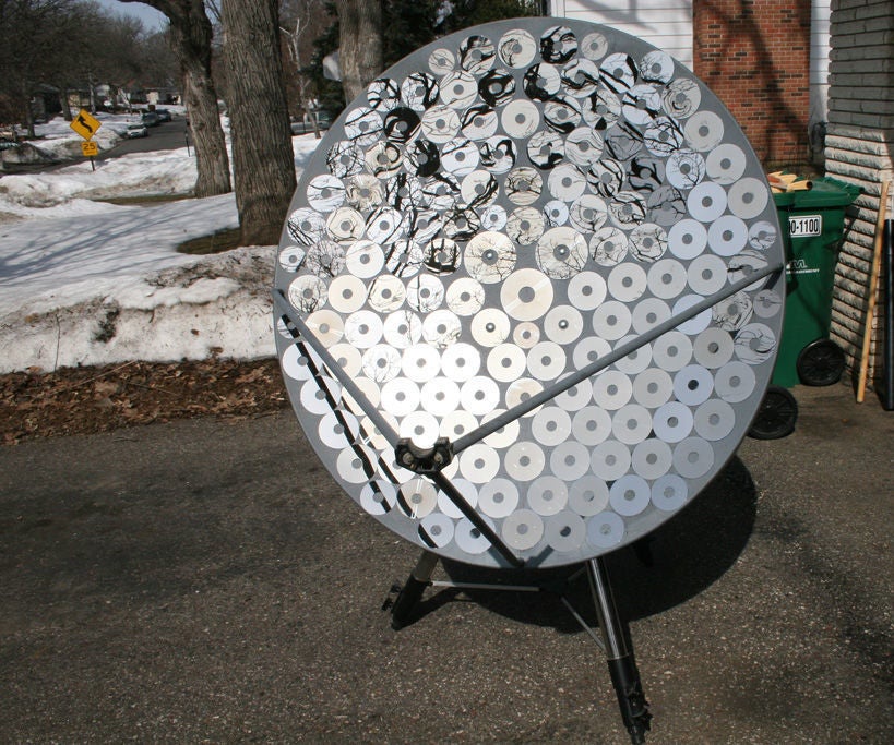 Satellite Dish Solar Cooker