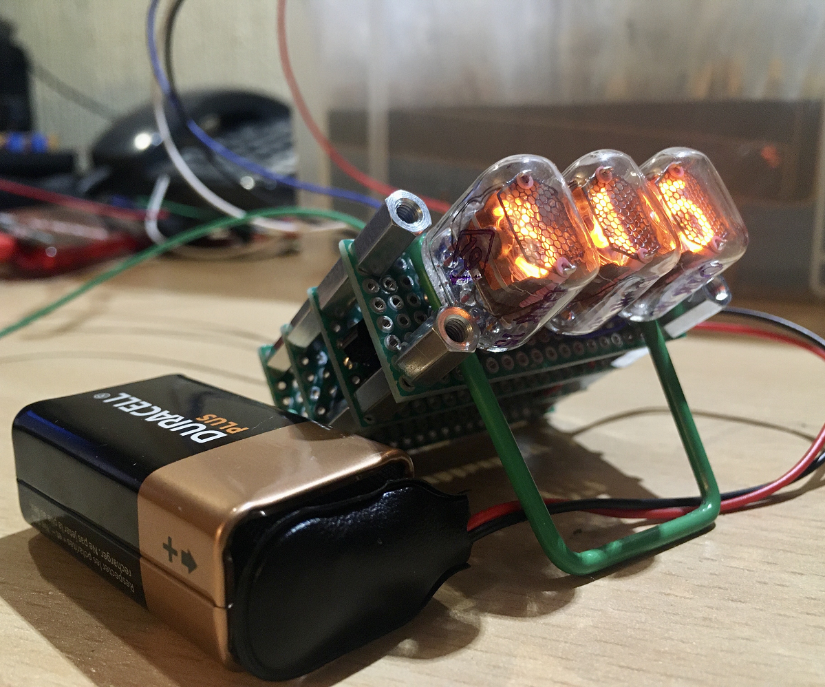 Nixie Display Module With SPI Interface