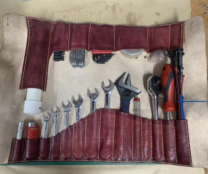 Custom Leather Tool Roll