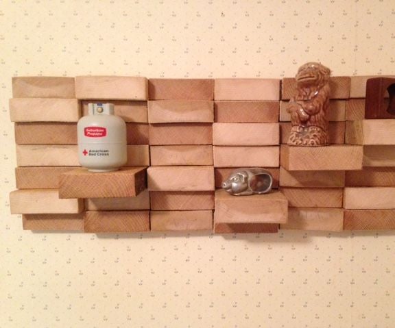 Wood Block Wall Hanging/shelf