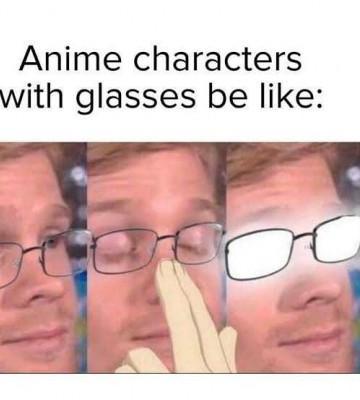 Glowing Anime Glasses