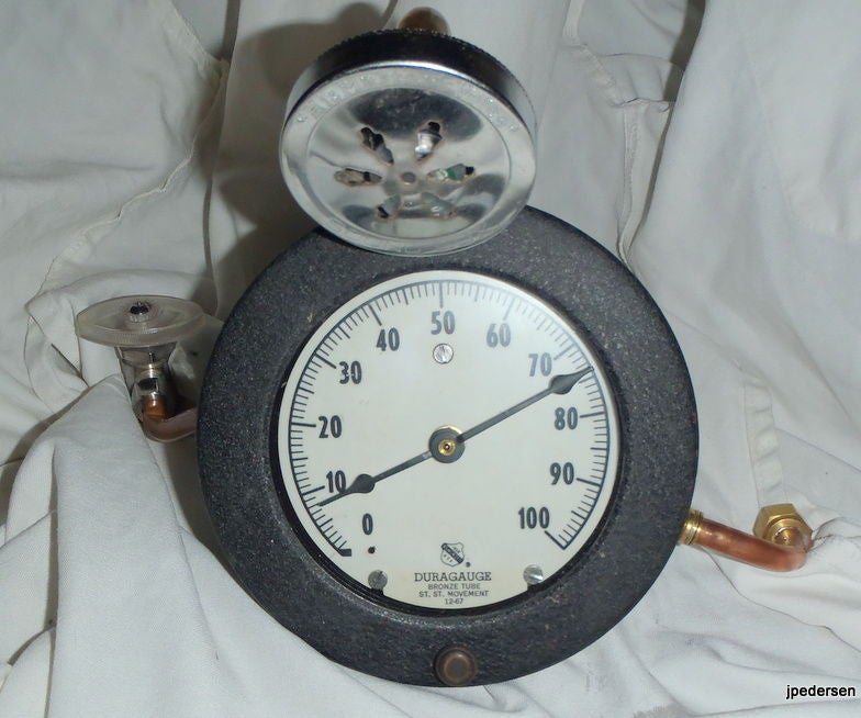 Steam Punk Style Clock With a Night Light