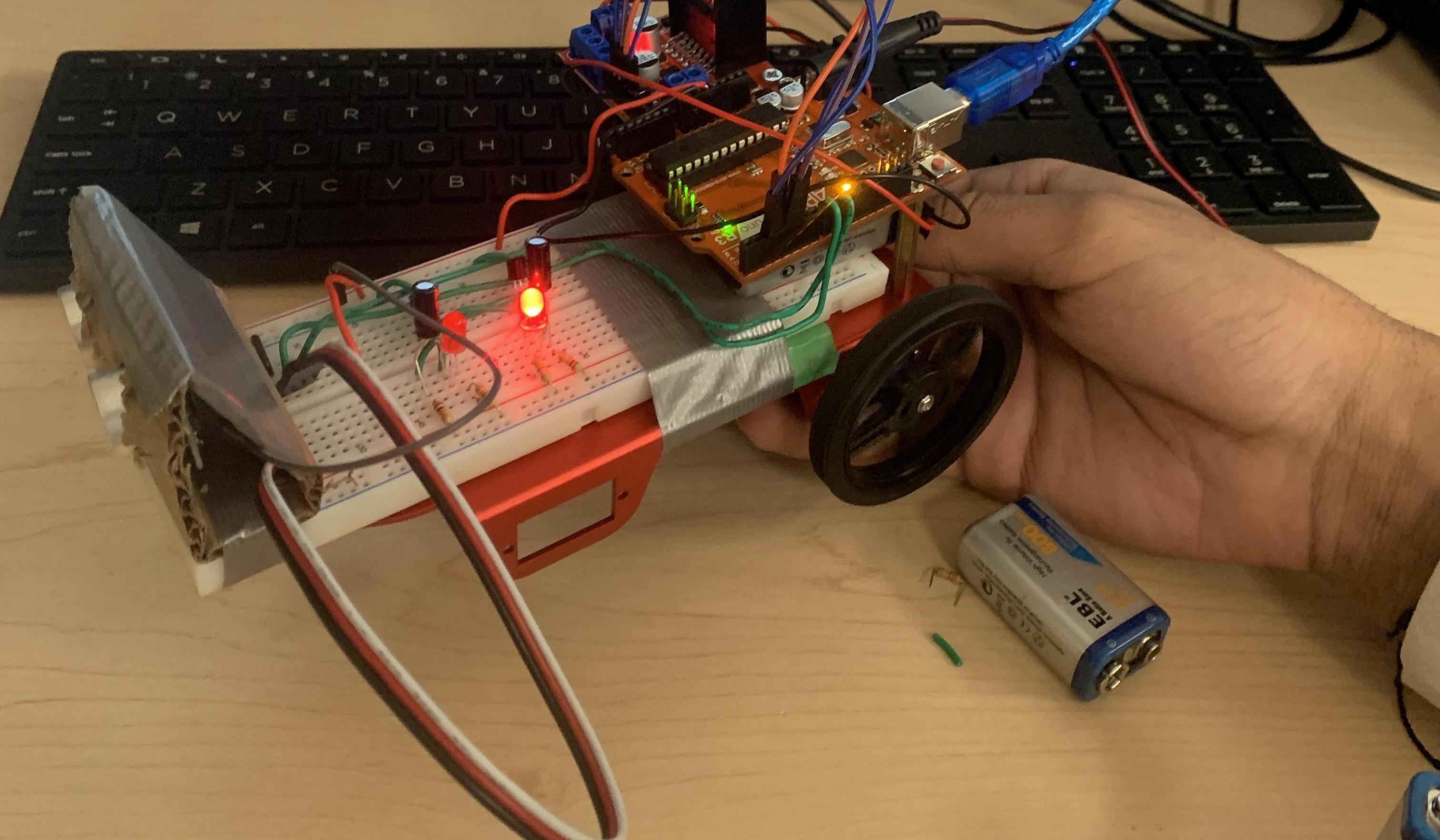 DIY Arduino Obstacle-Avoidance Robot Made