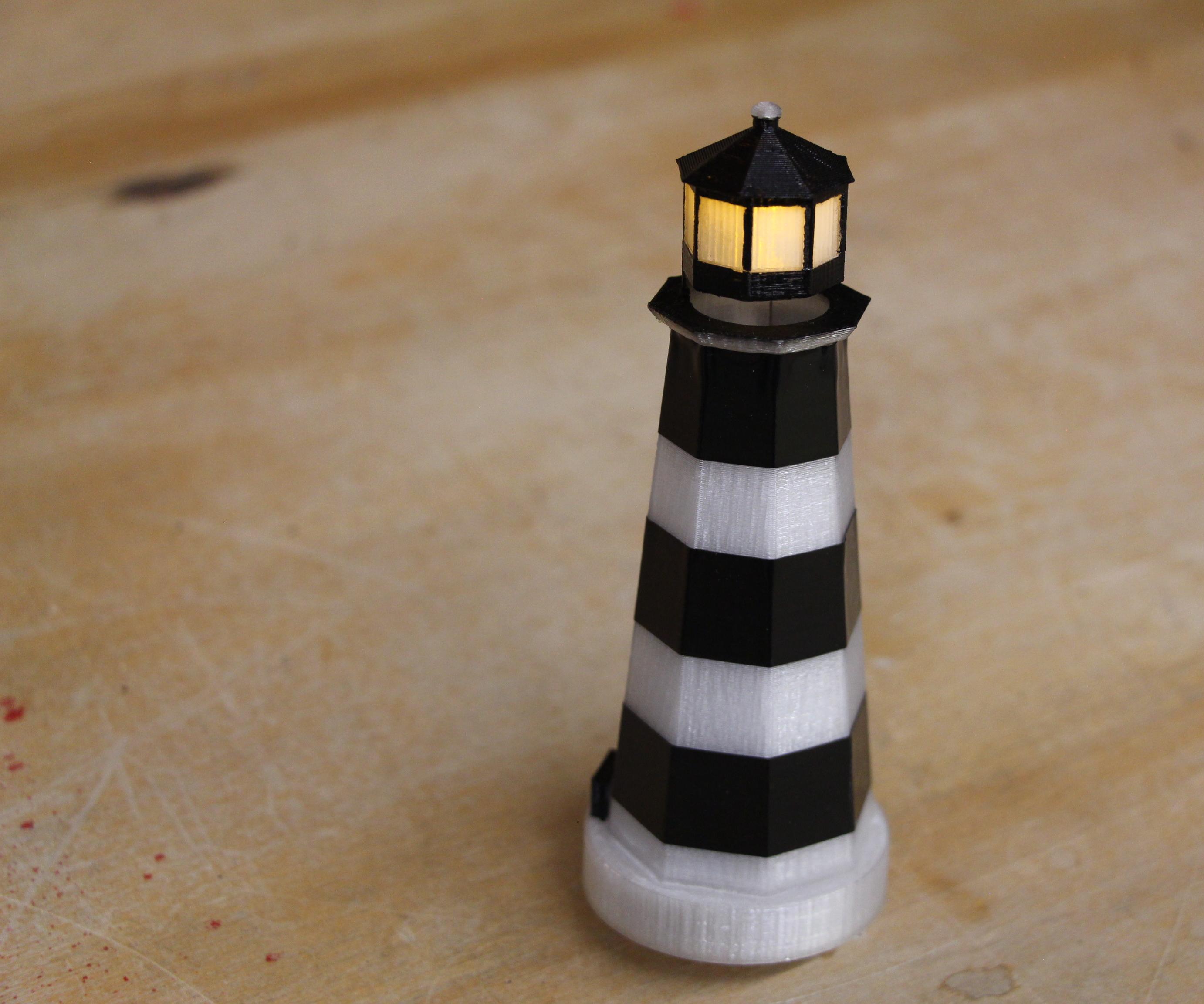 Miniature Lighthouse for Pre-Recycling Coin Cell Batteries