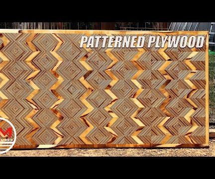 Patterned Plywood Using Only PLYWOOD SCRAPS!