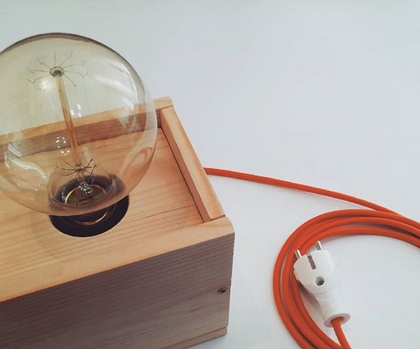 Voice Controlled Wooden Edison Lamp - (Video)