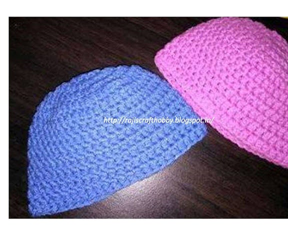 Simple Crochet Beanie Cap 