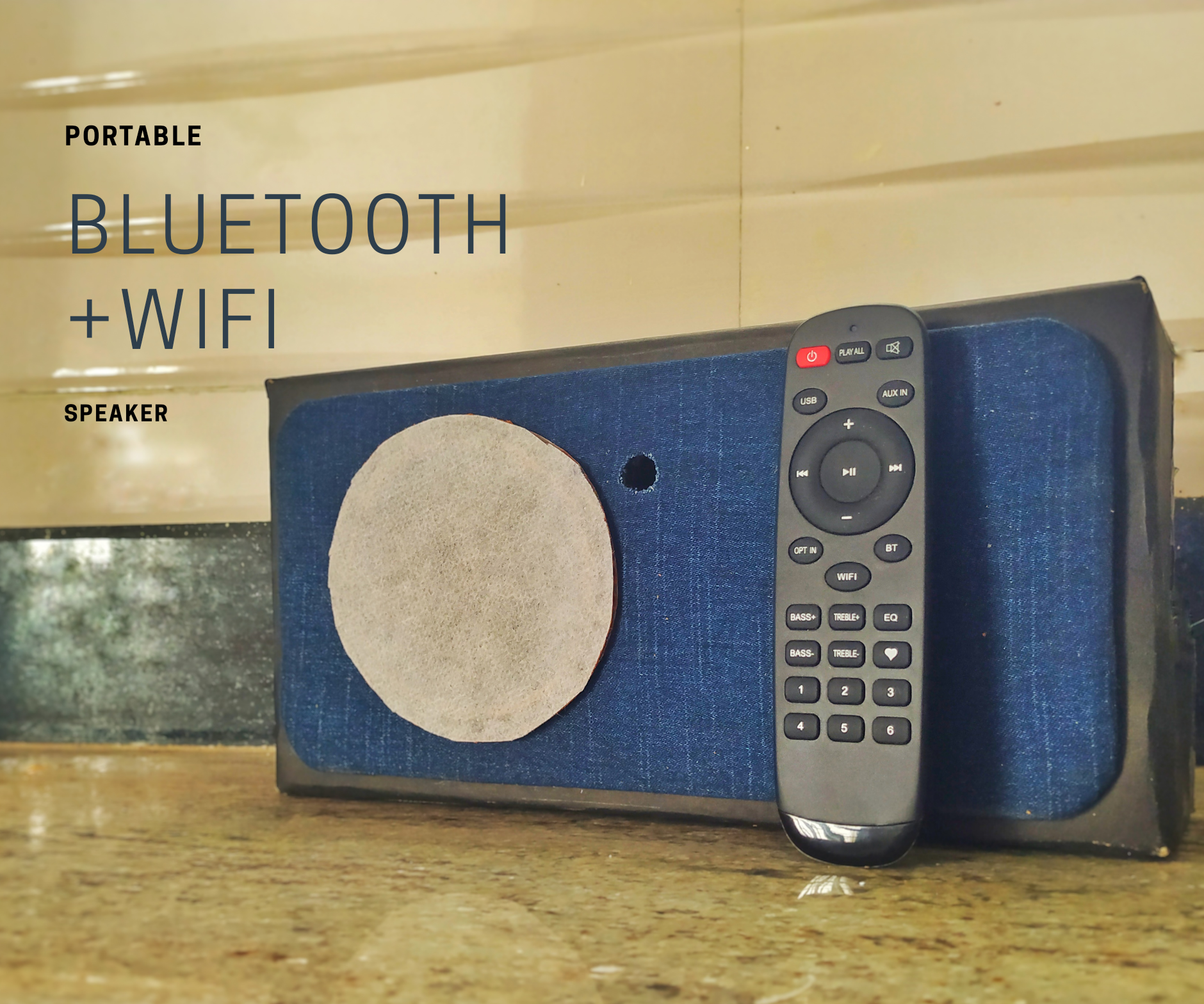 Portable Bluetooth + Wifi Speaker