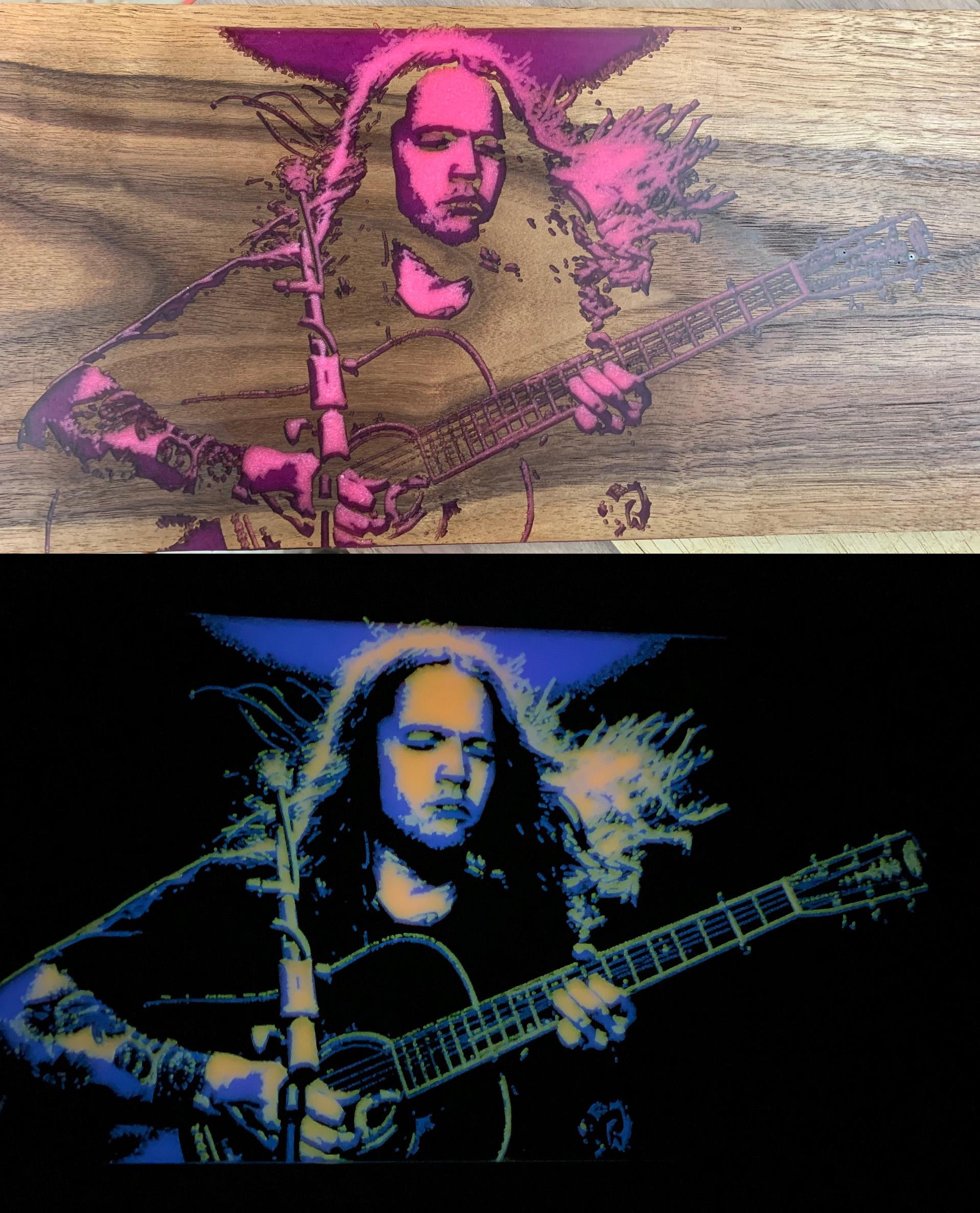 Glow-in-the-dark Stage Portrait With CNC