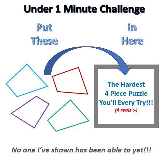 The Hardest 4 Piece Puzzle You’ll Every Try!!!