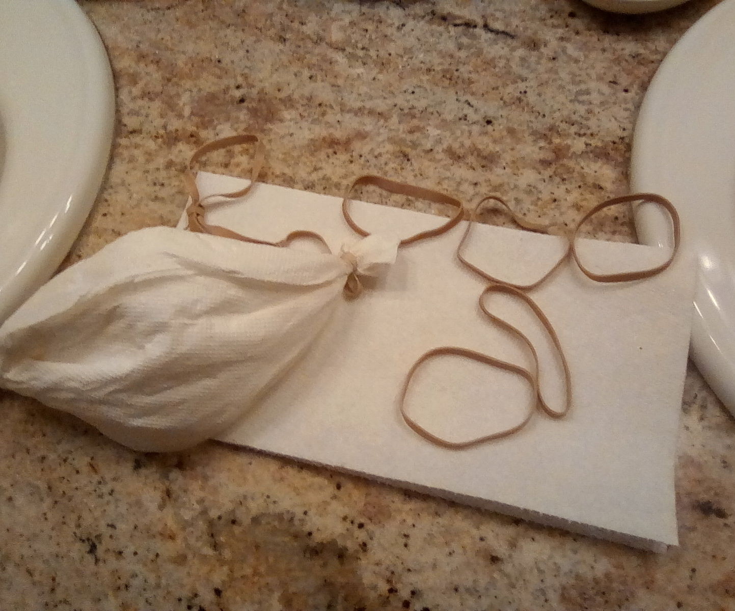 DIY Emergency Health and Safety Face Mask--Paper Towel and Rubber Bands