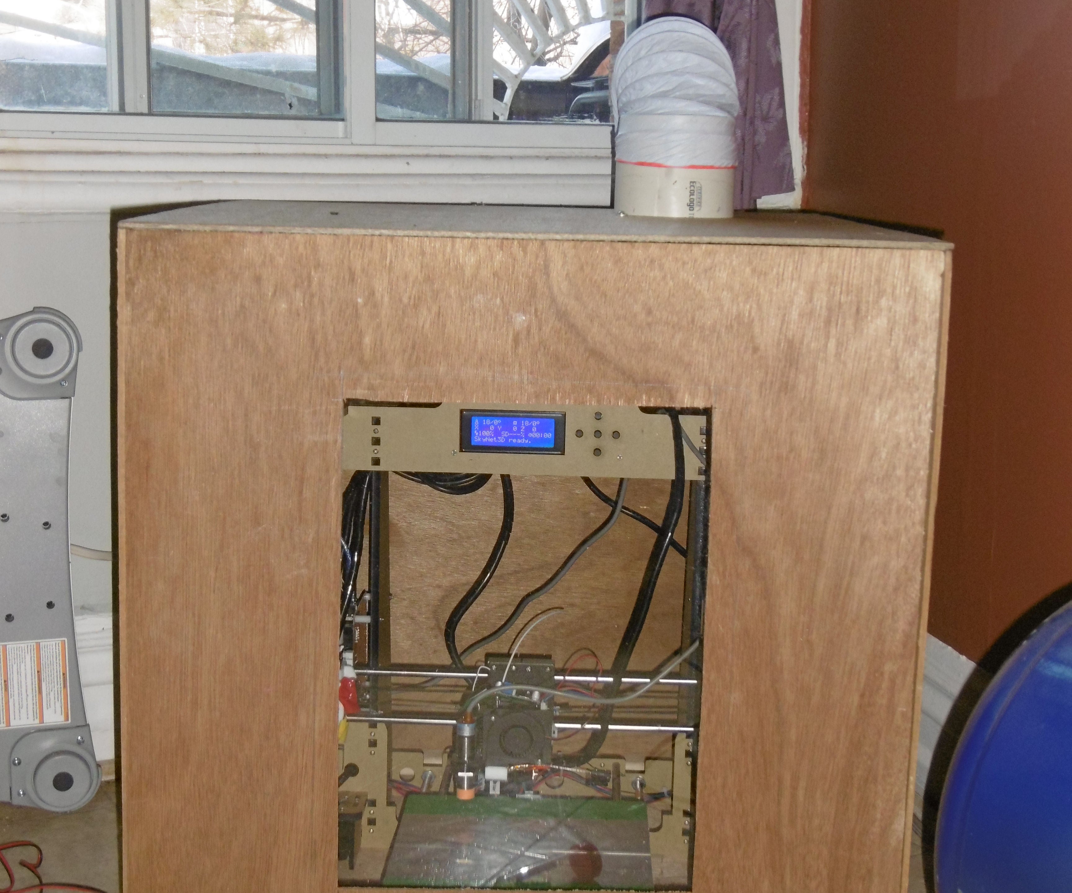Easy and Cheap 3D Printer Fume Hood Enclosure