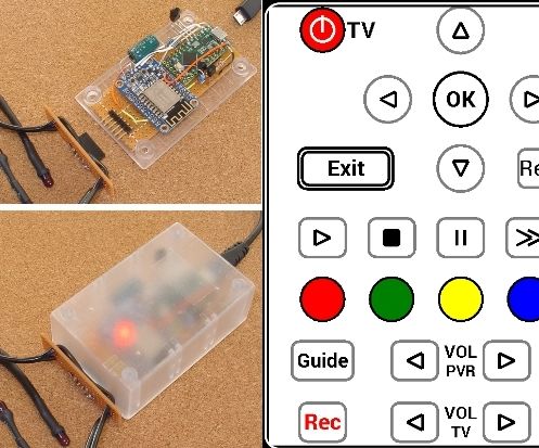 Customizable IR Remote Replacement -- No Android Programming Required