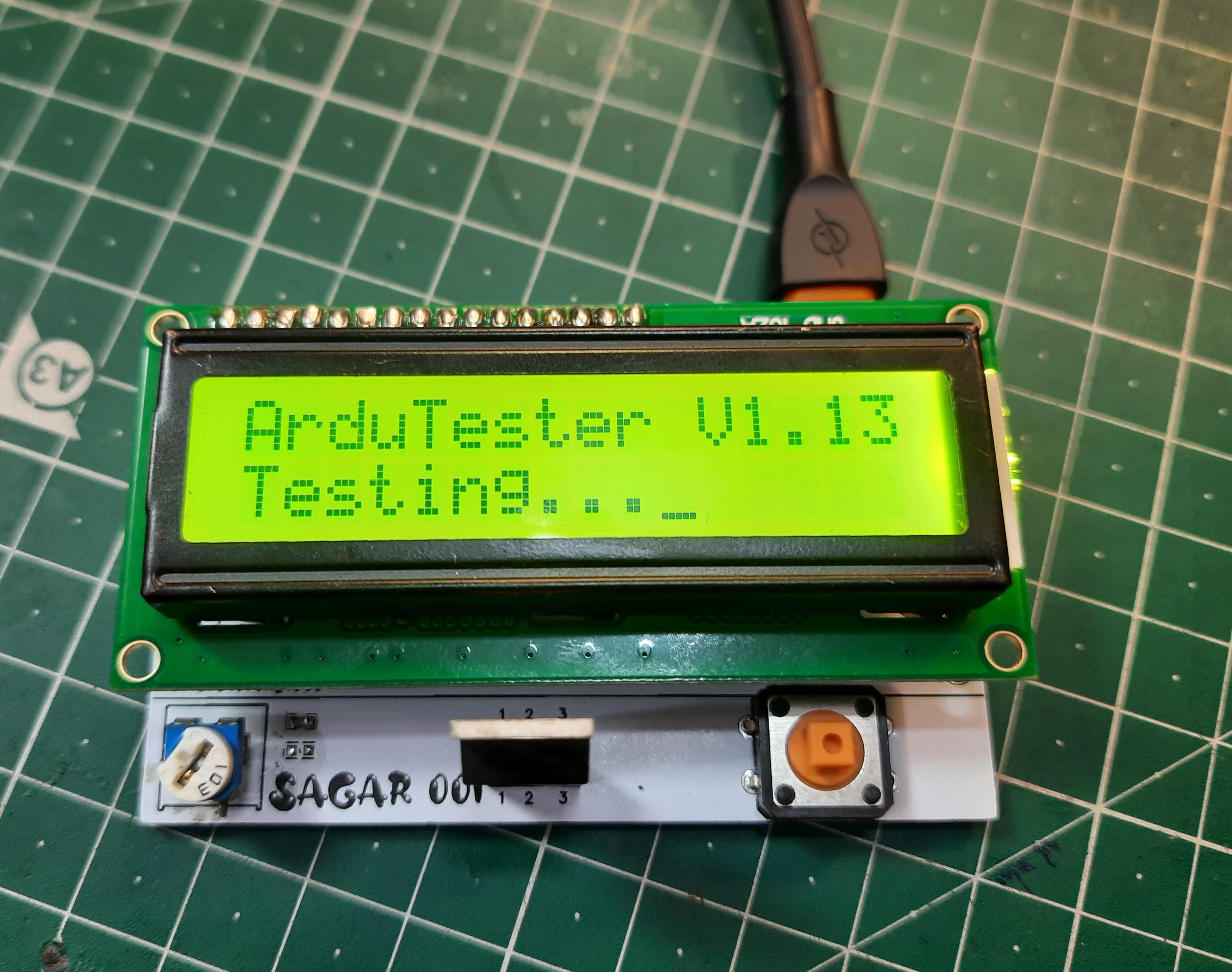 Minimal Component Tester Using Arduino