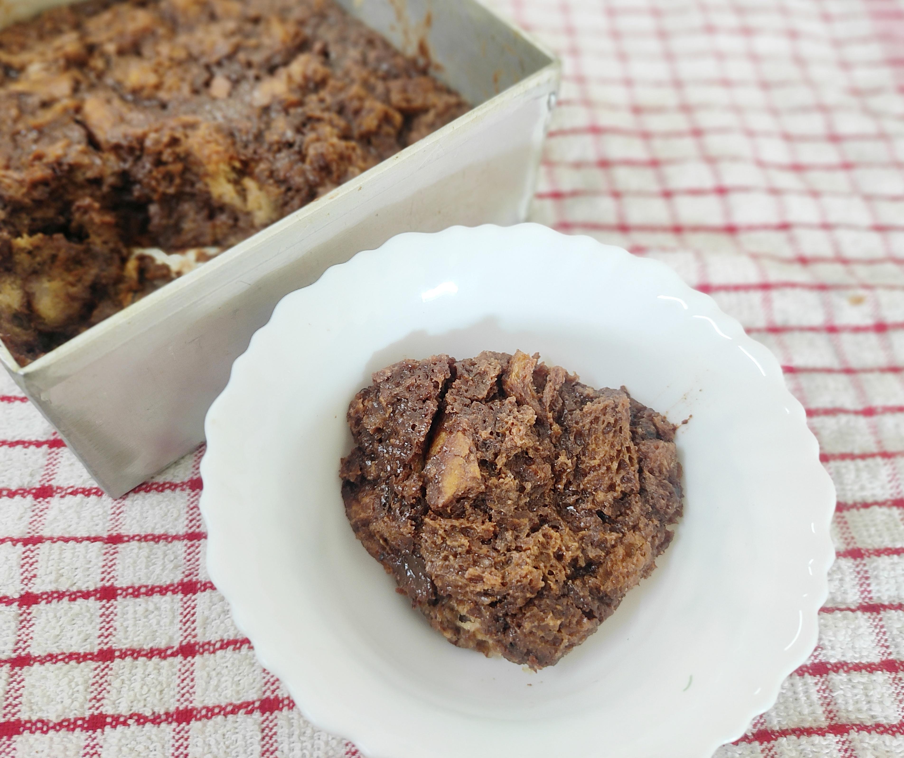 Warm Chocolate Bread Pudding