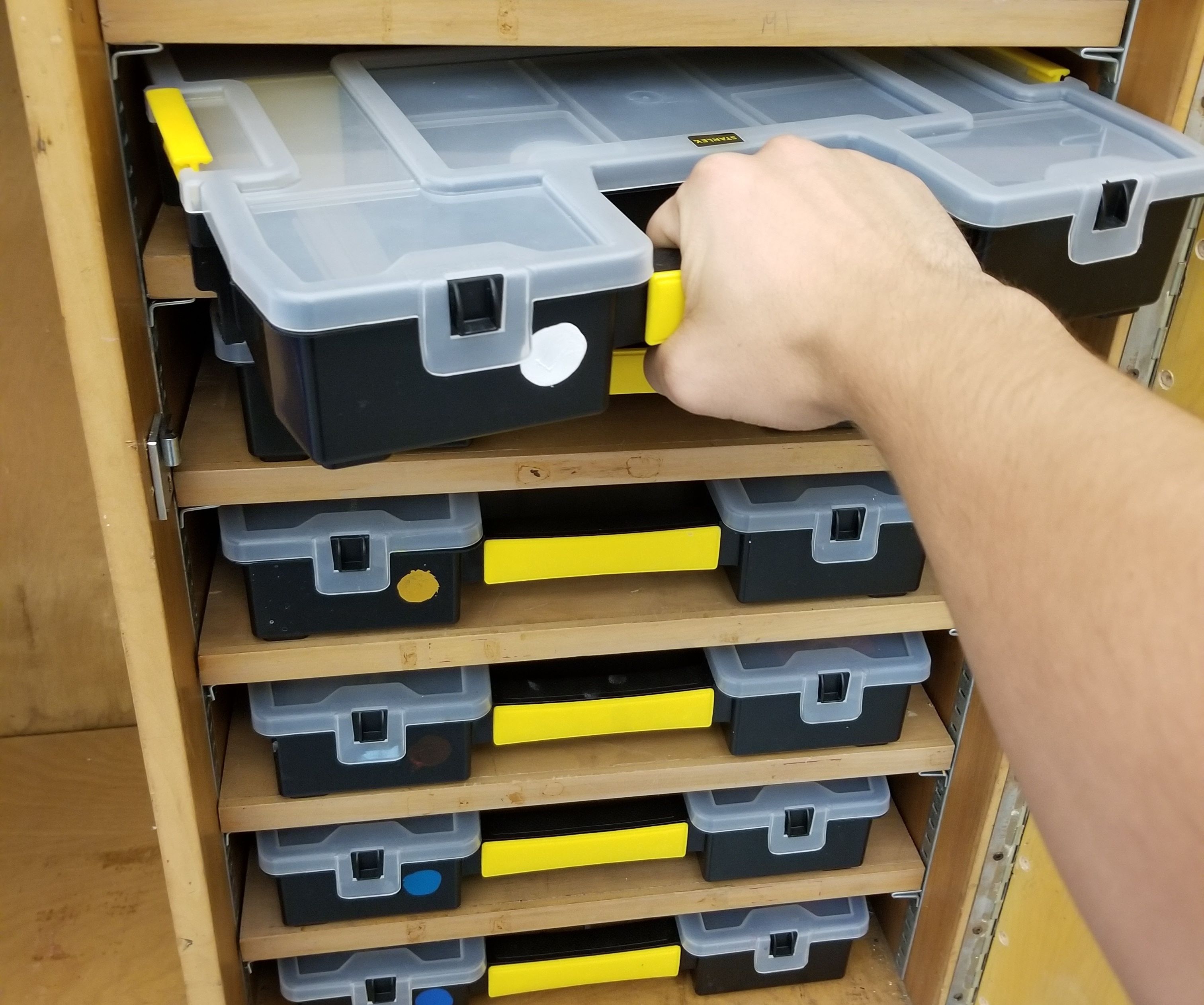 Student Art Supply Storage Solution