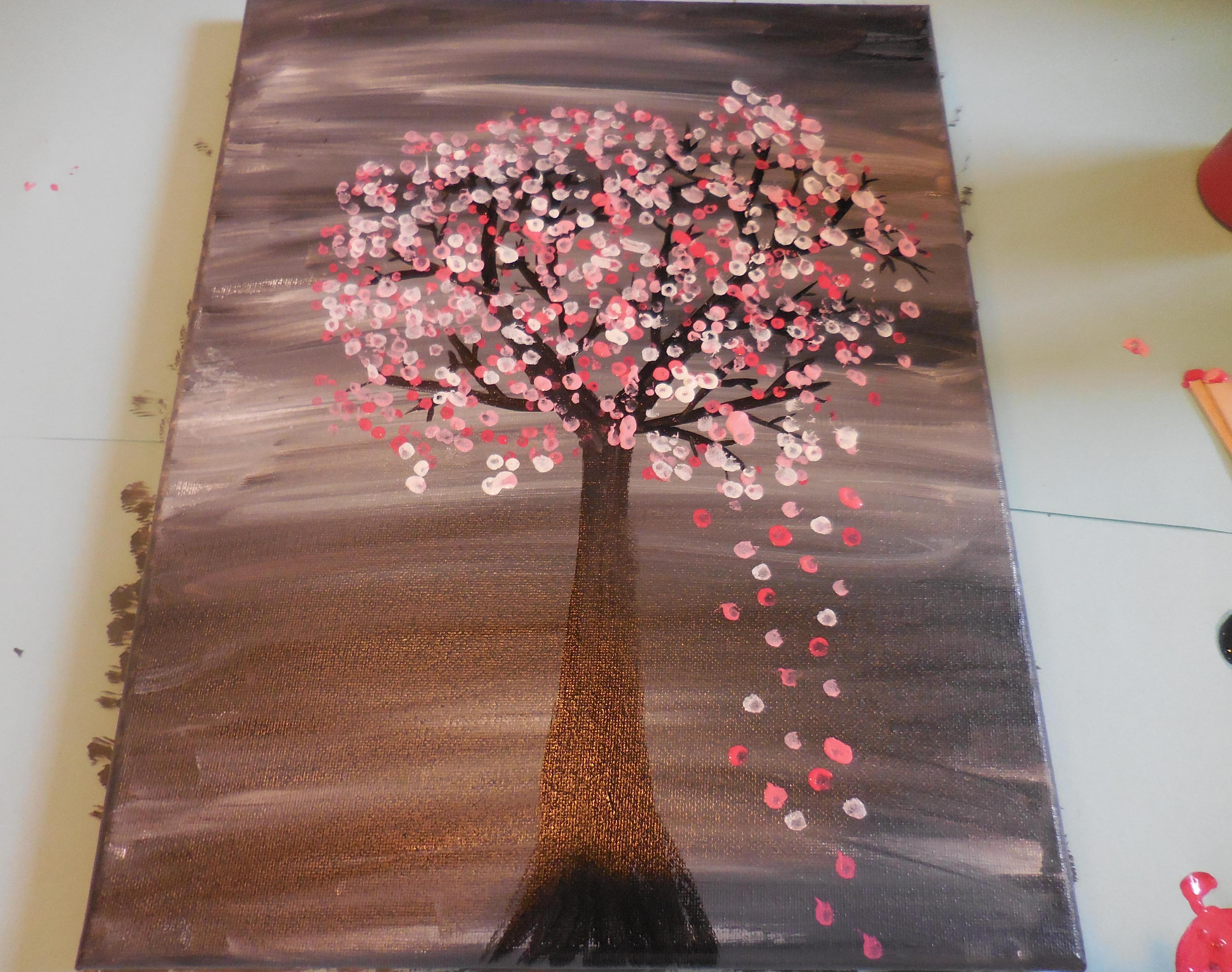 Flowering Cherry Tree Painting