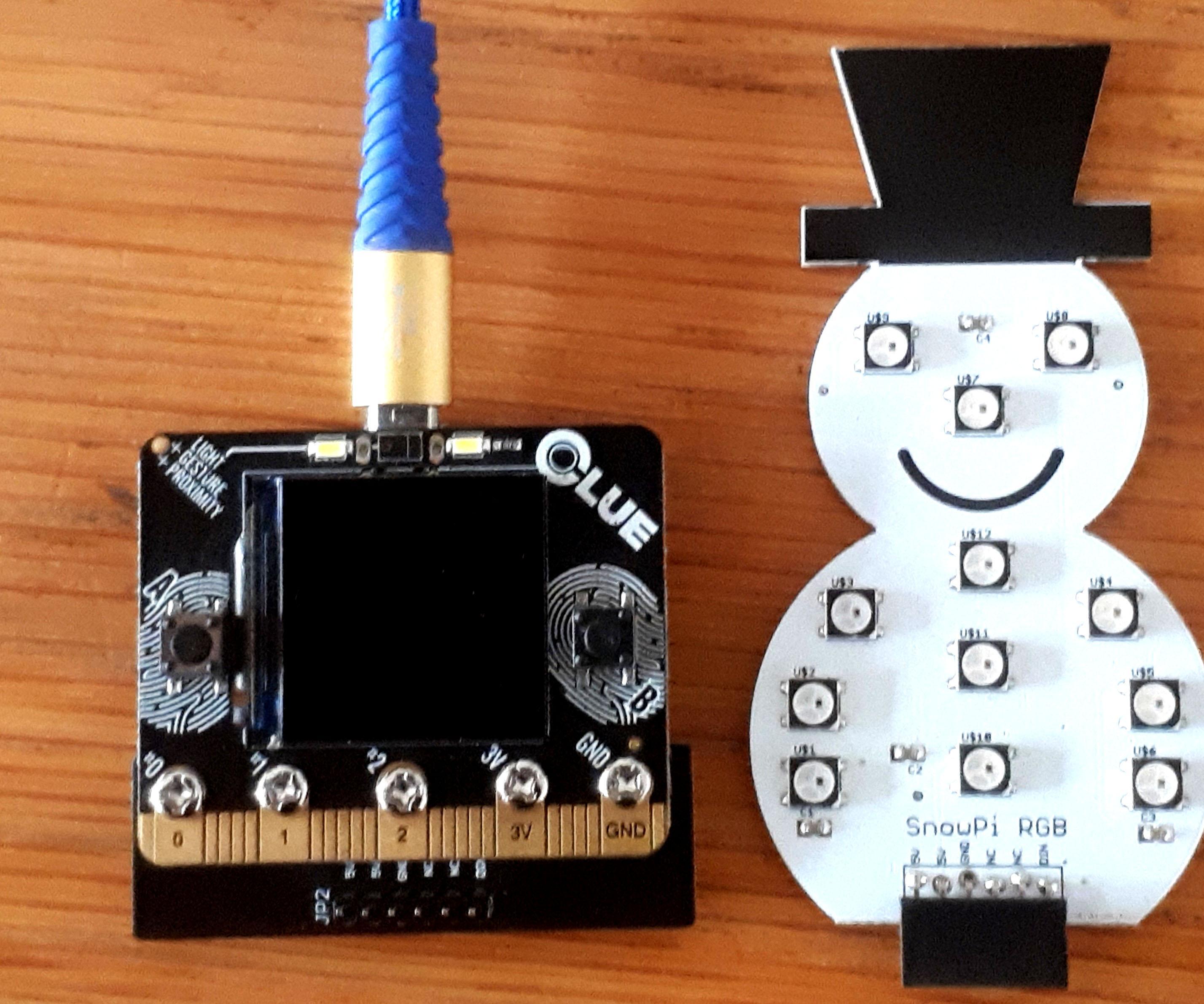 Snow Pi RGB With Adafruit CLUE