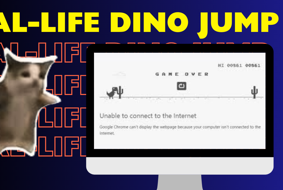 Real-Life Dino Jump: Bringing the Chrome Dino Game to Life!