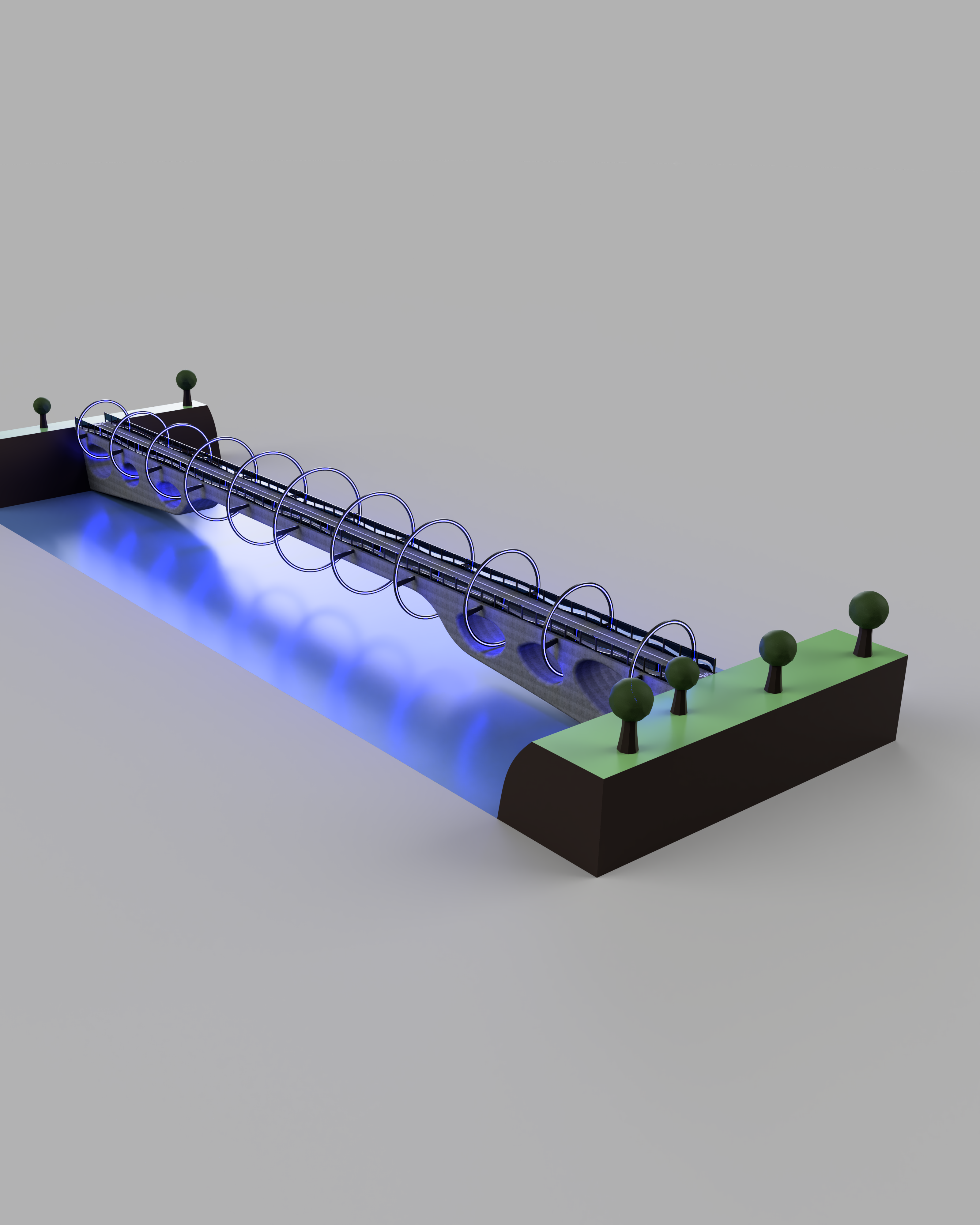 Blue Raccoon Crossing: a Fusion 360 Bridge Using Generative Design