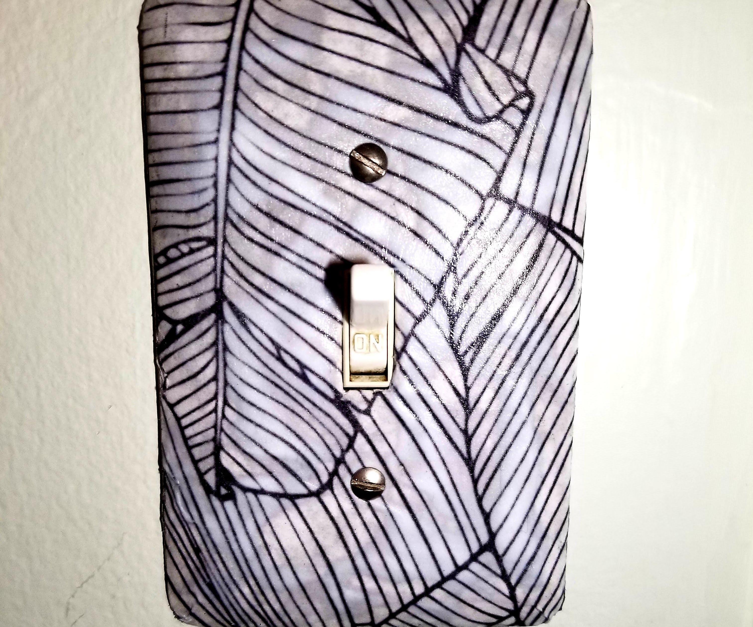 Patterned Light Switch (All Paper and Glue!)
