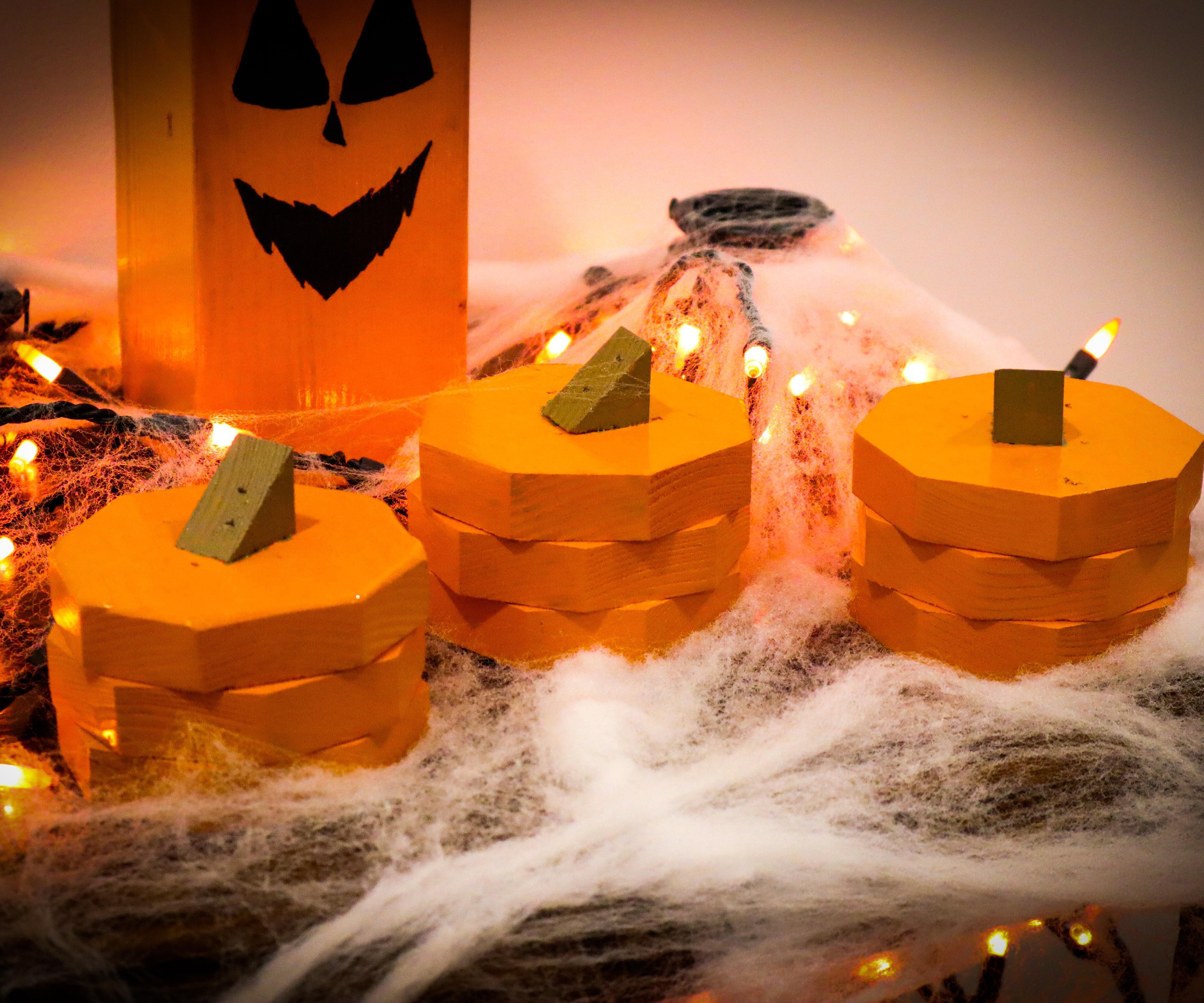 Halloween Wood Pumpkins DIY | EASY Crafts!