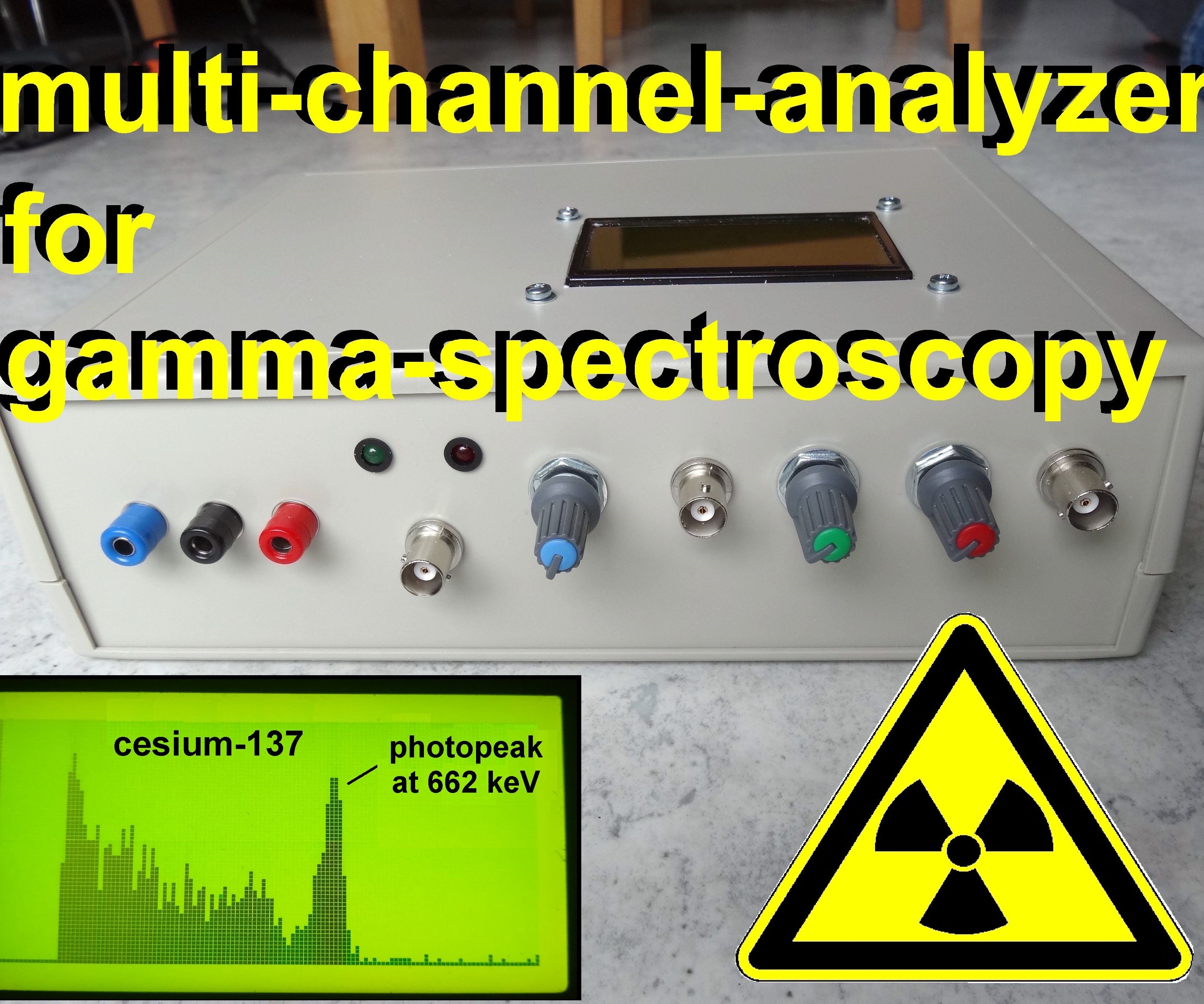 Multi Channel Analyzer for Gamma Spectroscopy With Arduino & Theremino