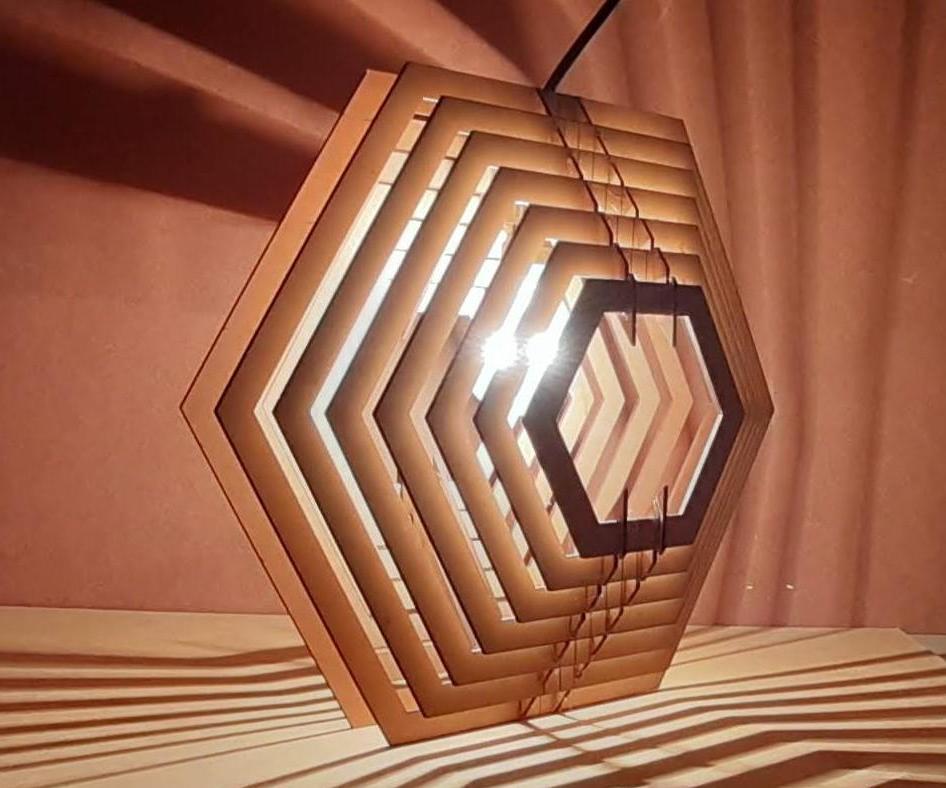 Hexagon Pattern Lamp 