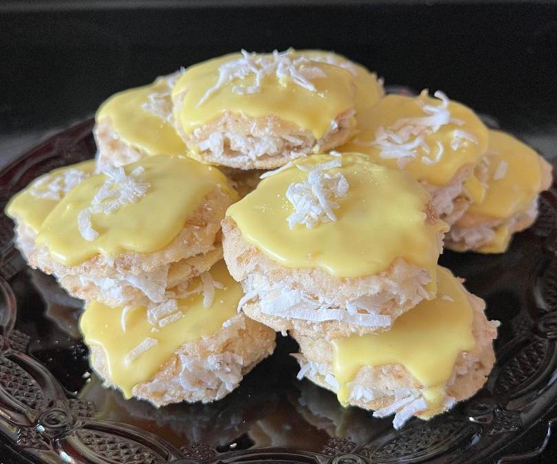 Lemon Coconut Freekeh Sandwich Cookies