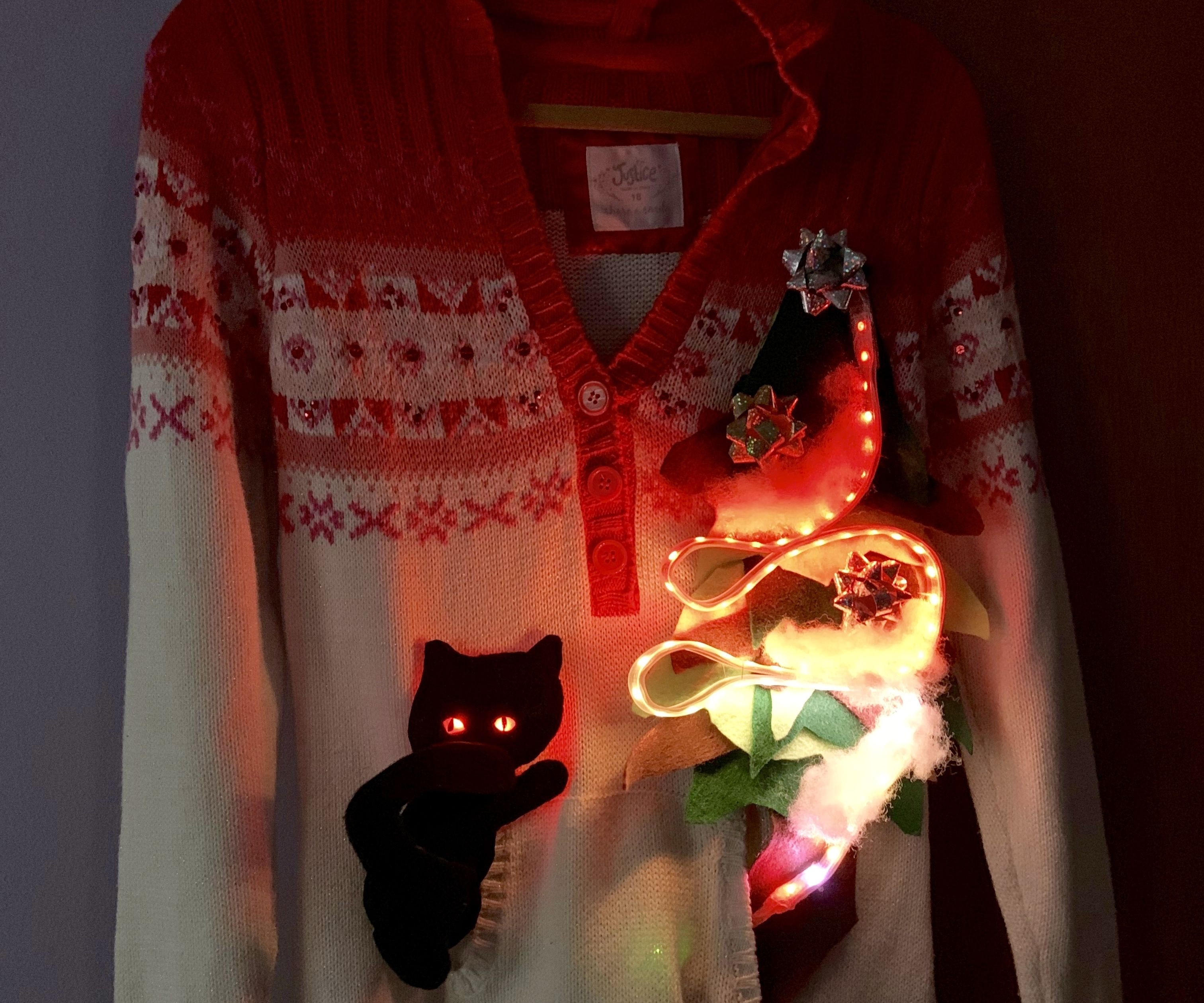 Carrie the Cat Christmas Sweater