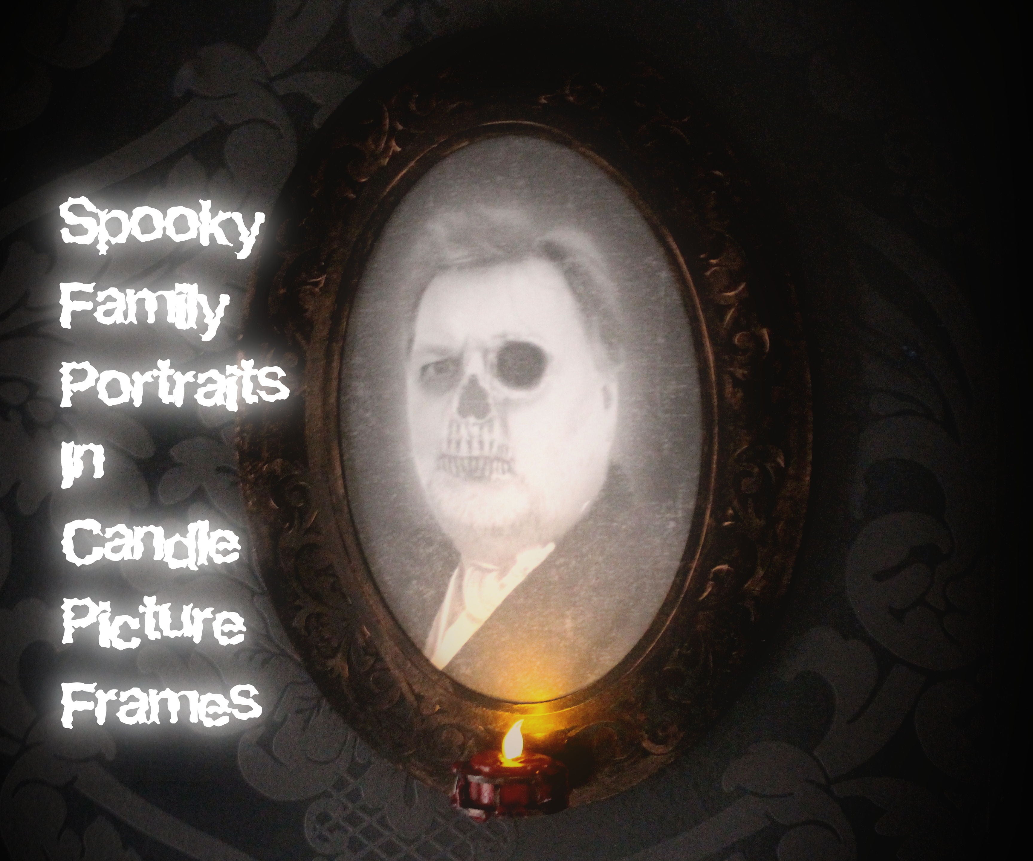 Spooky Candle Picture Frame