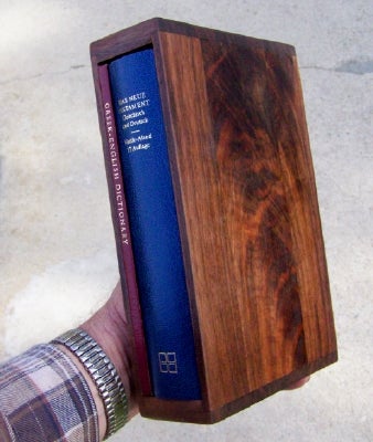 Black Walnut Slipcase for a Prized Book