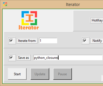 Iterator (Python GUI Application)