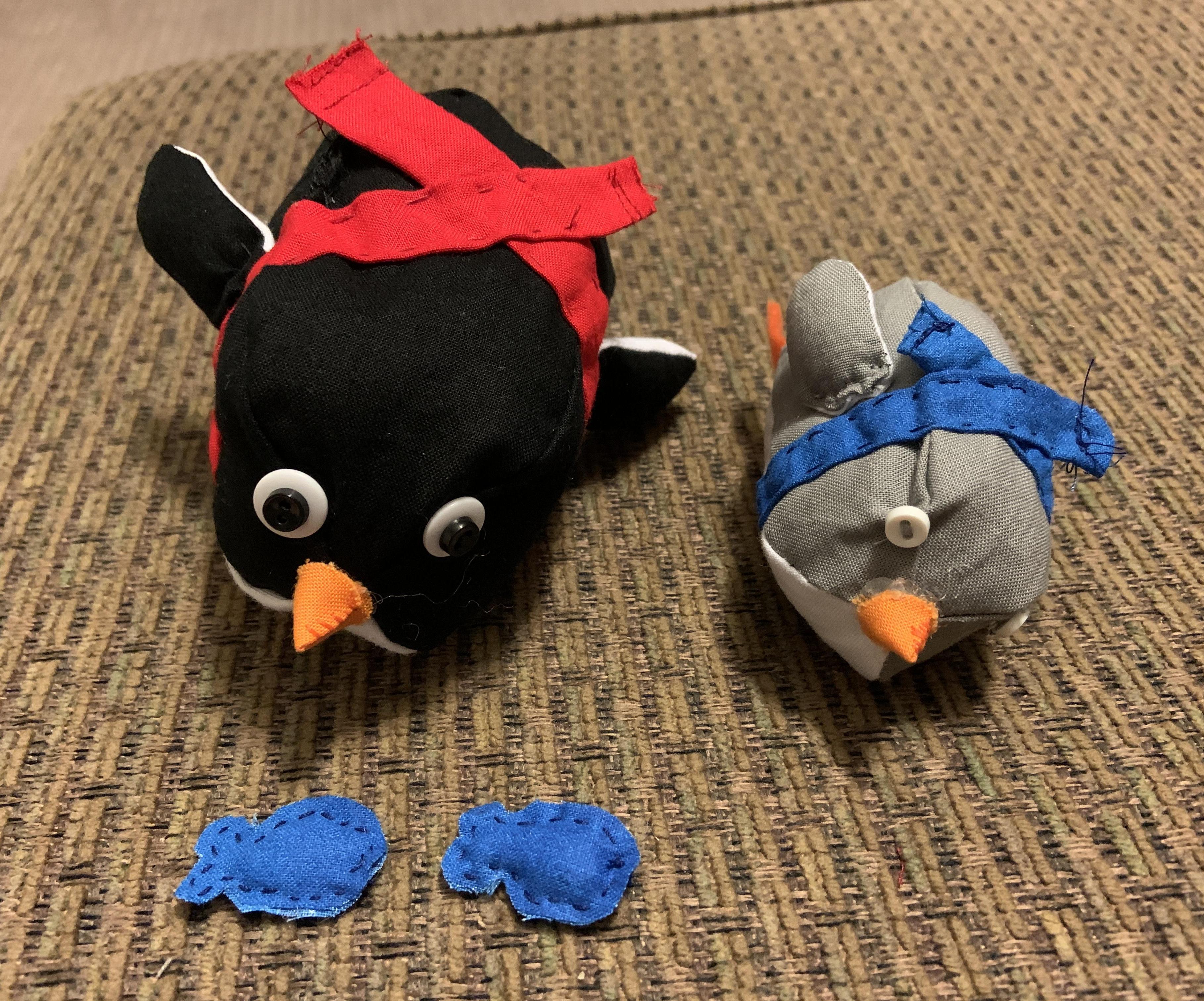 Sledding Stuffed Animal Penguin 