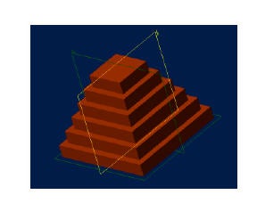 3D CAD Tutorial - Extrude Feature - #2 - Multi-Step Pyramid