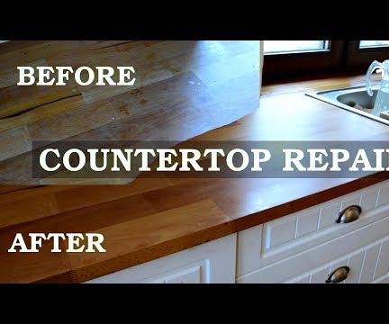 Renovation of Kitchen Countertop - Easy 4 Steps With Cool Effect