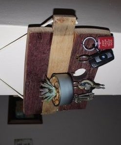 Barrel Wood Key Holder