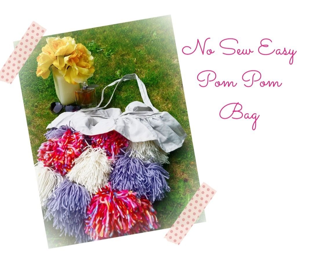  Easy Colorful Pom Pom Tote Bag