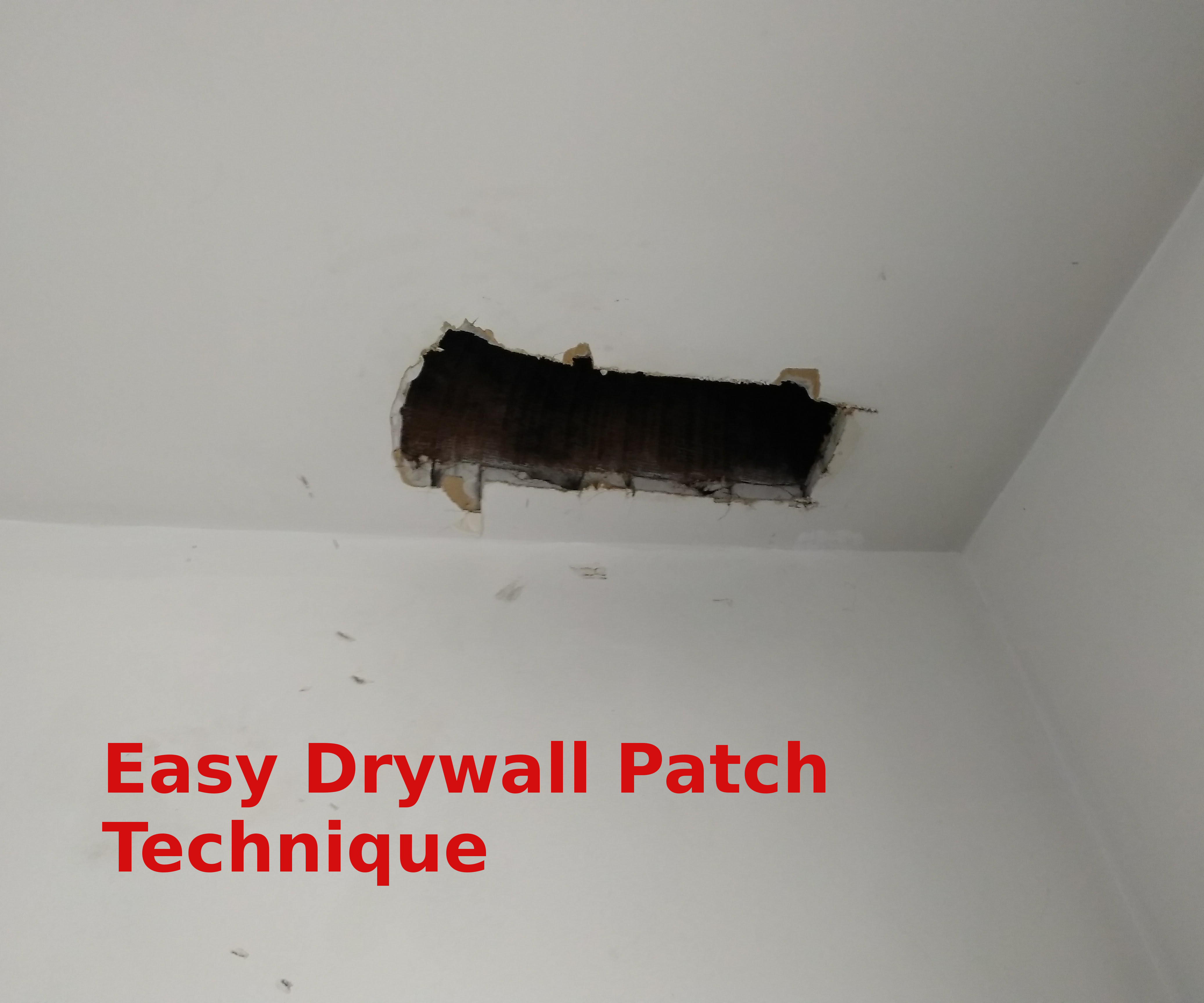 Easy Drywall Patch - Blowout Patch Method