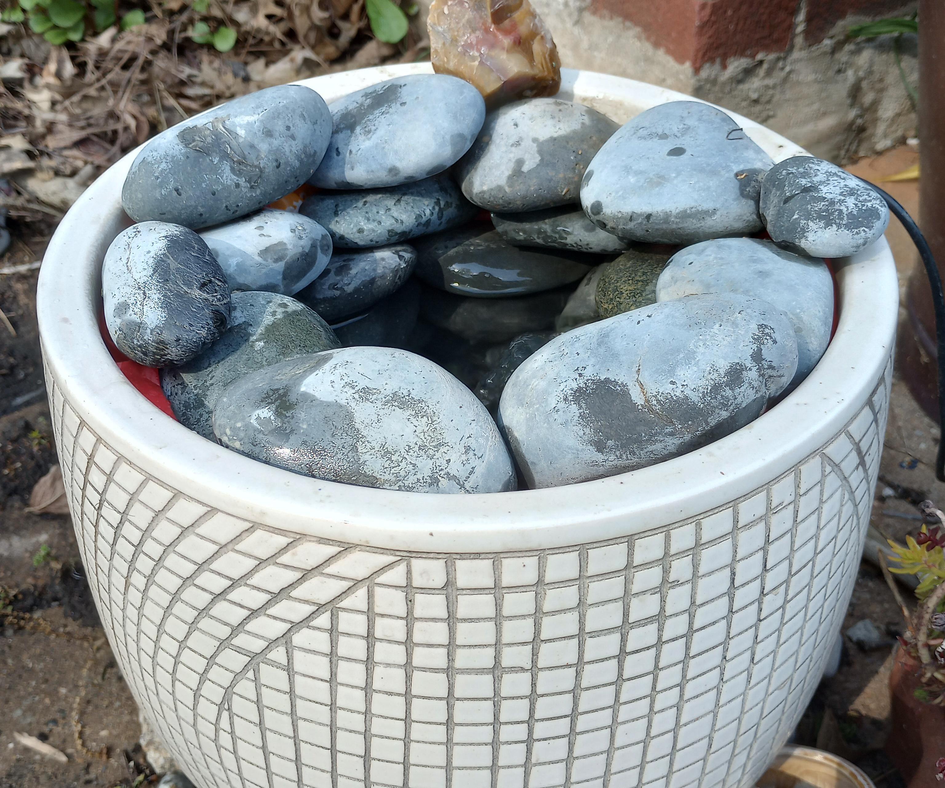 Disposable Fountain Liner to Turn Plant Container Into a Fountain