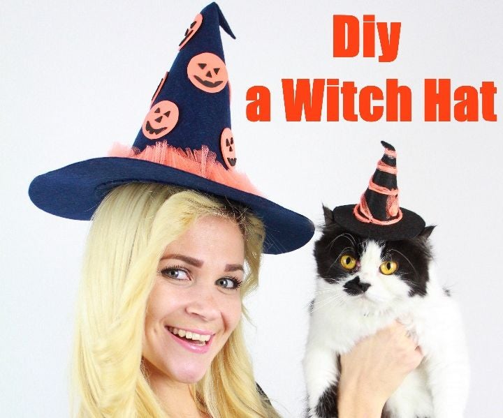 DIY Halloween | How to Make a Witch Hat | DIY Crafts