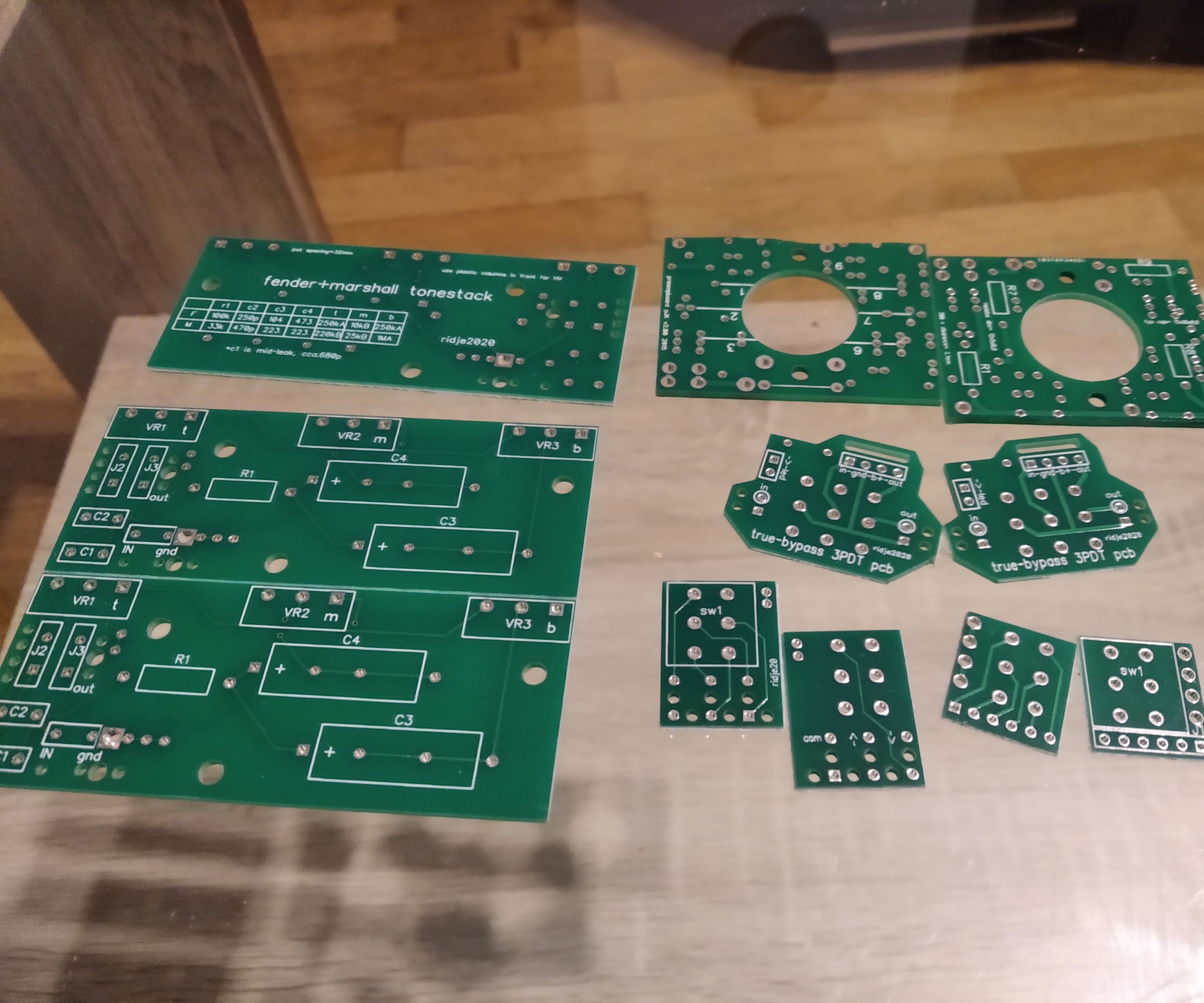 Series of Universal PCBs for Tube Amp Build