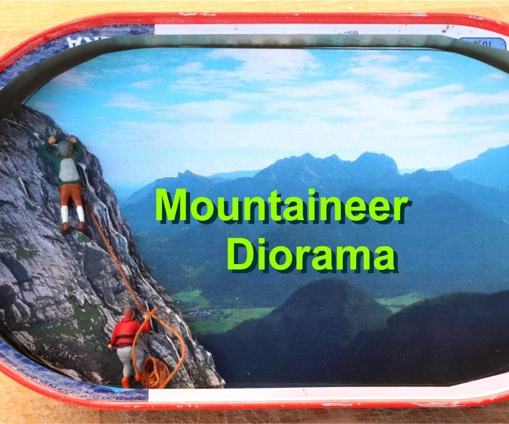 Mountaineer Diorama in a Tin