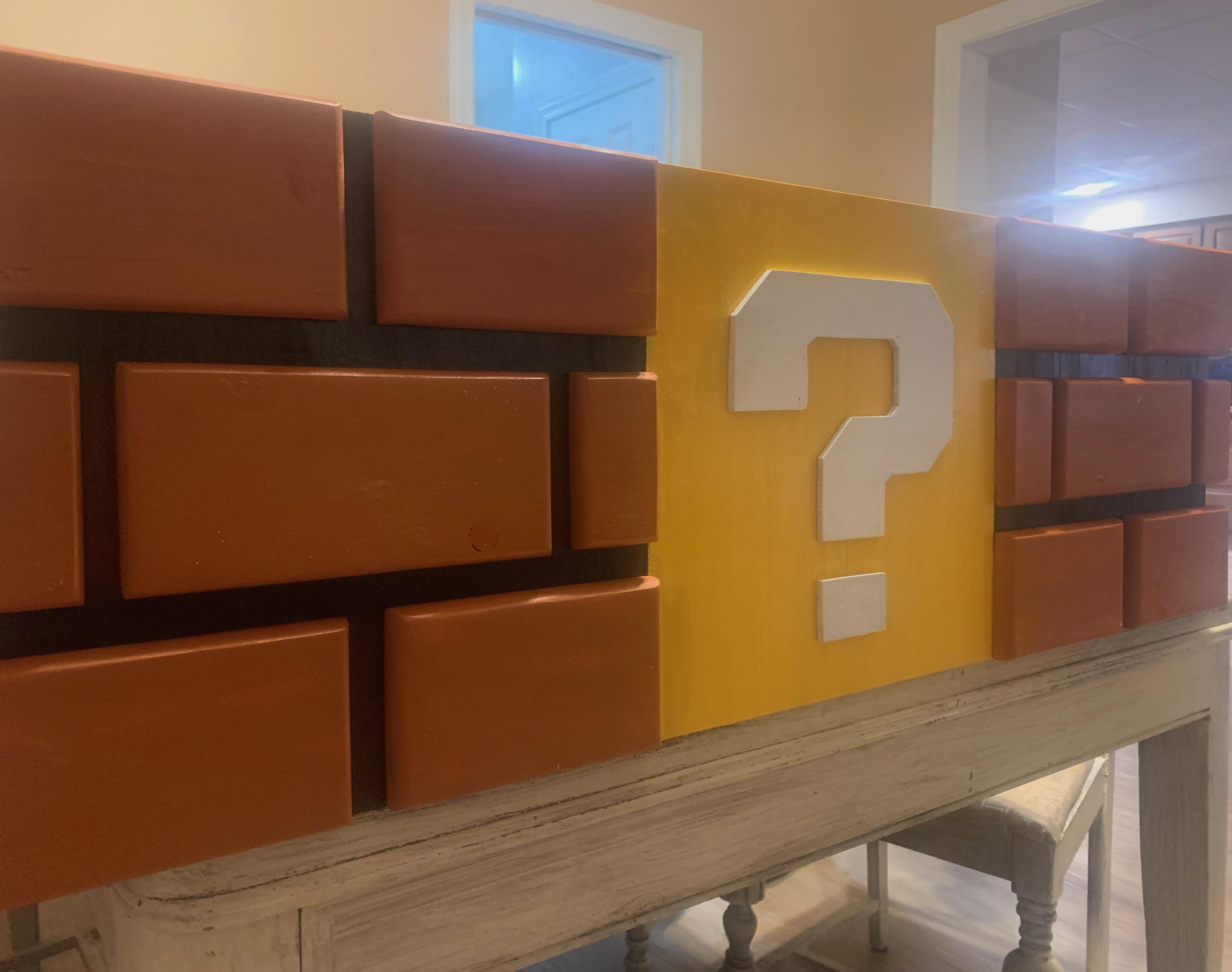 Mario Styled Block Shelves With a Hidden Compartment